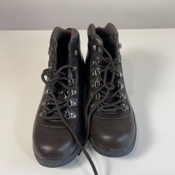 Lugz Plank Brown Slip Resistant Work‎ Boots Hiking Shoes Mens Sz 7 Ankle Utility main image 6